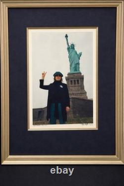 John Lennon Photo Statue Of Liberty Post Beatles 1974 Photograph By Bob Gruen