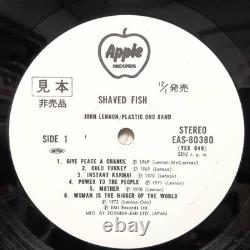 John Lennon Plastic Ono Band Shaved Fish 1975 Beatles PROMO Vinyl Japan with obi