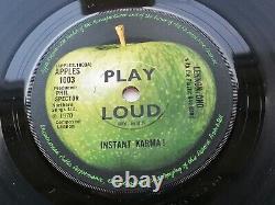 John Lennon Plastic Ono Band Uk 45 1970 Instant Karma Not For Sale 1 R 1 G