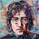 John Lennon Pop Art Acrylic Painting The Beatles Gift for Music Lovers