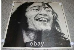 John Lennon Poster Black White Vintage Head Shop The Beatles 23 1/2 X 23