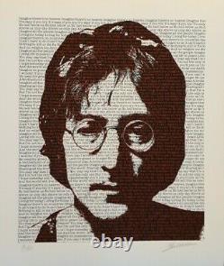 John Lennon Poster Fine Art Limited Edition Signed And Numbered By Designer