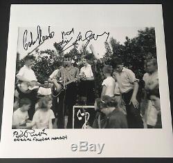 John Lennon Quarrymen Hand Signed Photo RARE The Beatles Paul McCartney