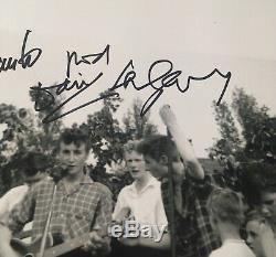 John Lennon Quarrymen Hand Signed Photo RARE The Beatles Paul McCartney