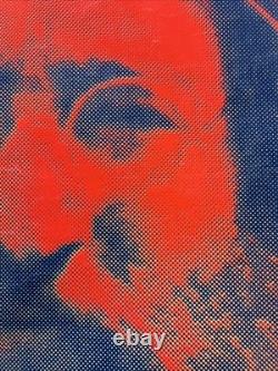 John Lennon RARE Vintage Poster Day-Glo Pop Art 35 1/2 X 23 1/2 Beatles 1970