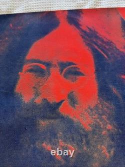 John Lennon RARE Vintage Poster Day-Glo Pop Art 35 1/2 X 23 1/2 Beatles 1970