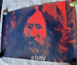 John Lennon RARE Vintage Poster Day-Glo Pop Art 35 1/2 X 23 1/2 Beatles 1970