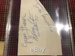 John Lennon RIngo Starr George Harrison Beatles Authentic Autographed Beckett