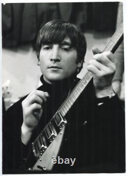 John Lennon Rickenbacker 1960's Vintage Gelatin Silver Print The Beatles