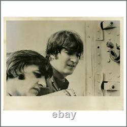 John Lennon & Ringo Starr 1965 America Flight Vintage Photograph (USA)