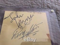 John Lennon Ringo Starr Beatles Autograph Epperson COA See Pictures