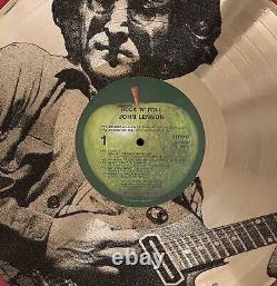 John Lennon Rock N Roll Gold Record Etched LP Shadowbox Display