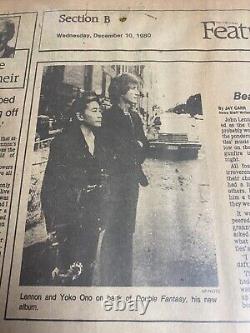 John Lennon Rolling Stones picture The Beatles Lasting Dream Detroit News 1980