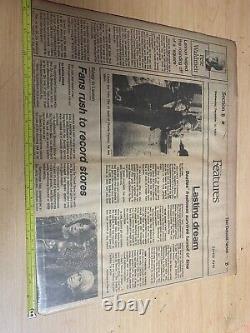 John Lennon Rolling Stones picture The Beatles Lasting Dream Detroit News 1980