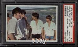 John Lennon Rookie Card 1964 Beatles Color PSA 8.5 #15 Paul McCartney Topps Rock