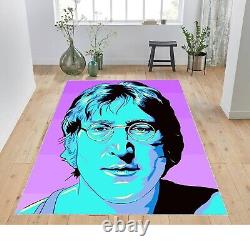 John Lennon Rug, Beatles Rug, Rug for Living Room Rug, Area Rug, Funny Doormat