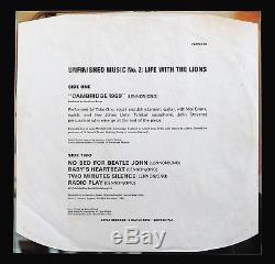 John Lennon SIGNED 1969 Life With The Lions UK Apple LP Inner-sleeve Beatles