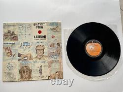 John Lennon Shaved Fish 1975 New Zealand Orange Apple Label LP