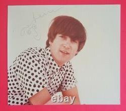 John Lennon Signed 8x10 Color Photo Certified With Jsa & Caiazzo Coa Beatles