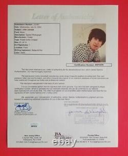 John Lennon Signed 8x10 Color Photo Certified With Jsa & Caiazzo Coa Beatles