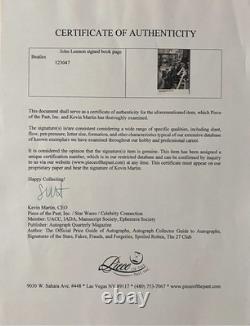 John Lennon Signed Autograph With COA Beatles Signature Authentic Paul McCartney