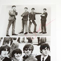 John Lennon Signed Capital Records Promo Beatles Photos Free Shipping