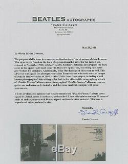 John Lennon Signed Double Fantasy Album With Full Photo Provenance The Beatles