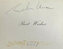 John Lennon Signed Greetings Card 1965/6 Super Autograph The Beatles Tracks Loa