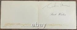 John Lennon Signed Greetings Card 1965/6 Super Autograph The Beatles Tracks Loa