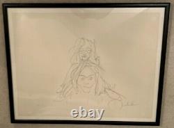 John Lennon Signed Lithograph 1969 The Beatles 6/300 Lovely Autograph