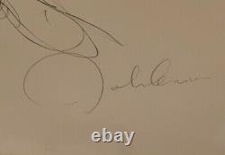 John Lennon Signed Lithograph 1969 The Beatles 6/300 Lovely Autograph