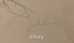 John Lennon Signed Lithograph 1969 The Beatles 6/300 Lovely Autograph