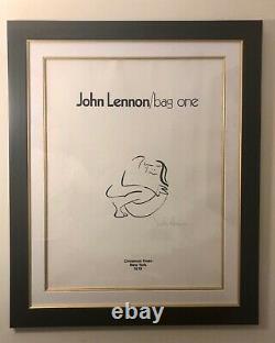 John Lennon Signed Original Lithograph Bag One 16/300 Frontispiece