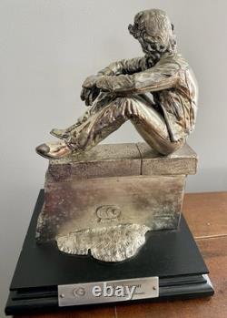 John Lennon Sterling Silver Plated Artist Proof Statue 12/250 Beatles Scarce