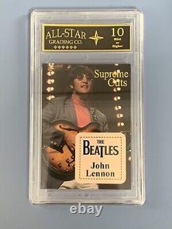 John Lennon Supreme Cuts Trading Card #90/99 Gem Mint 10 All Star Grading Co