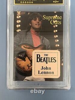 John Lennon Supreme Cuts Trading Card #90/99 Gem Mint 10 All Star Grading Co