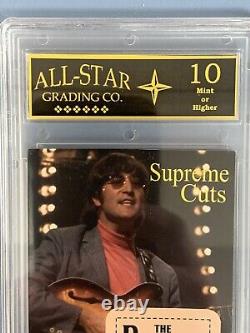 John Lennon Supreme Cuts Trading Card #90/99 Gem Mint 10 All Star Grading Co