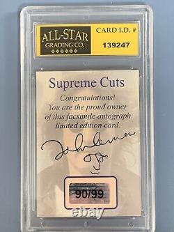 John Lennon Supreme Cuts Trading Card #90/99 Gem Mint 10 All Star Grading Co