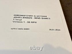 John Lennon TEST PRESSING PROMO VINYL 12 Mind Games RECORD STORE DAY BEATLES