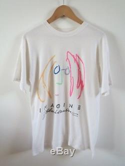 John Lennon T Shirt Imagine T shirt Beatles T shirt vintage rare 1988