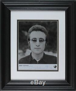John Lennon The Beatles Apple Photo Signed Autograph with Caricature Lost Weekend