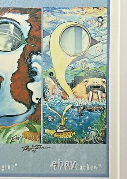 John Lennon The Beatles Art Print on paper Imagine / Cu Cu Cachew Signed #1