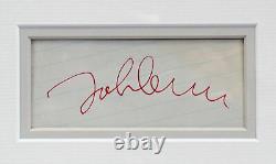 John Lennon The Beatles Authentic Signed & Framed Cut Signature BAS #A57931