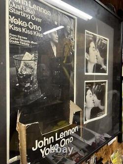 John Lennon The Beatles Just Like Starting Over Single Display with Albums