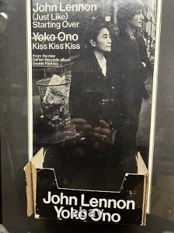 John Lennon The Beatles Just Like Starting Over Single Display with Albums