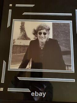 John Lennon The Beatles Signed Autographed Framed 38x19 Display Beckett Bas Coa