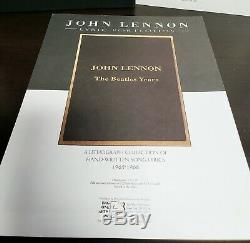 John Lennon The Beatles Years Limited Edition Silkscreen Prints 62/1000 with COA