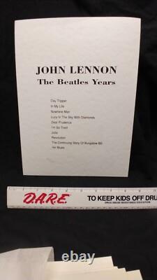 John Lennon The Beatles Years Portfolio Set of 12 Prints 214/1000 Rare Find