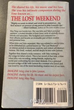 John Lennon The Lost Weekend 1992 FIRST PRINTING SPI Books May Pang Beatles OOP