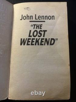 John Lennon The Lost Weekend 1992 FIRST PRINTING SPI Books May Pang Beatles OOP